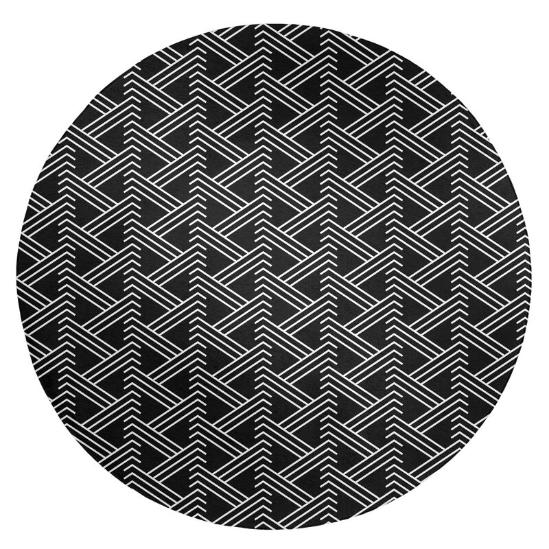 Wayfair's Zig Zag Black/White Area Rug